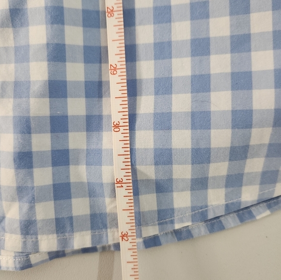 Untuckit Blue Checkered Men's Shirt, Size XXXL - Picture 7 of 7